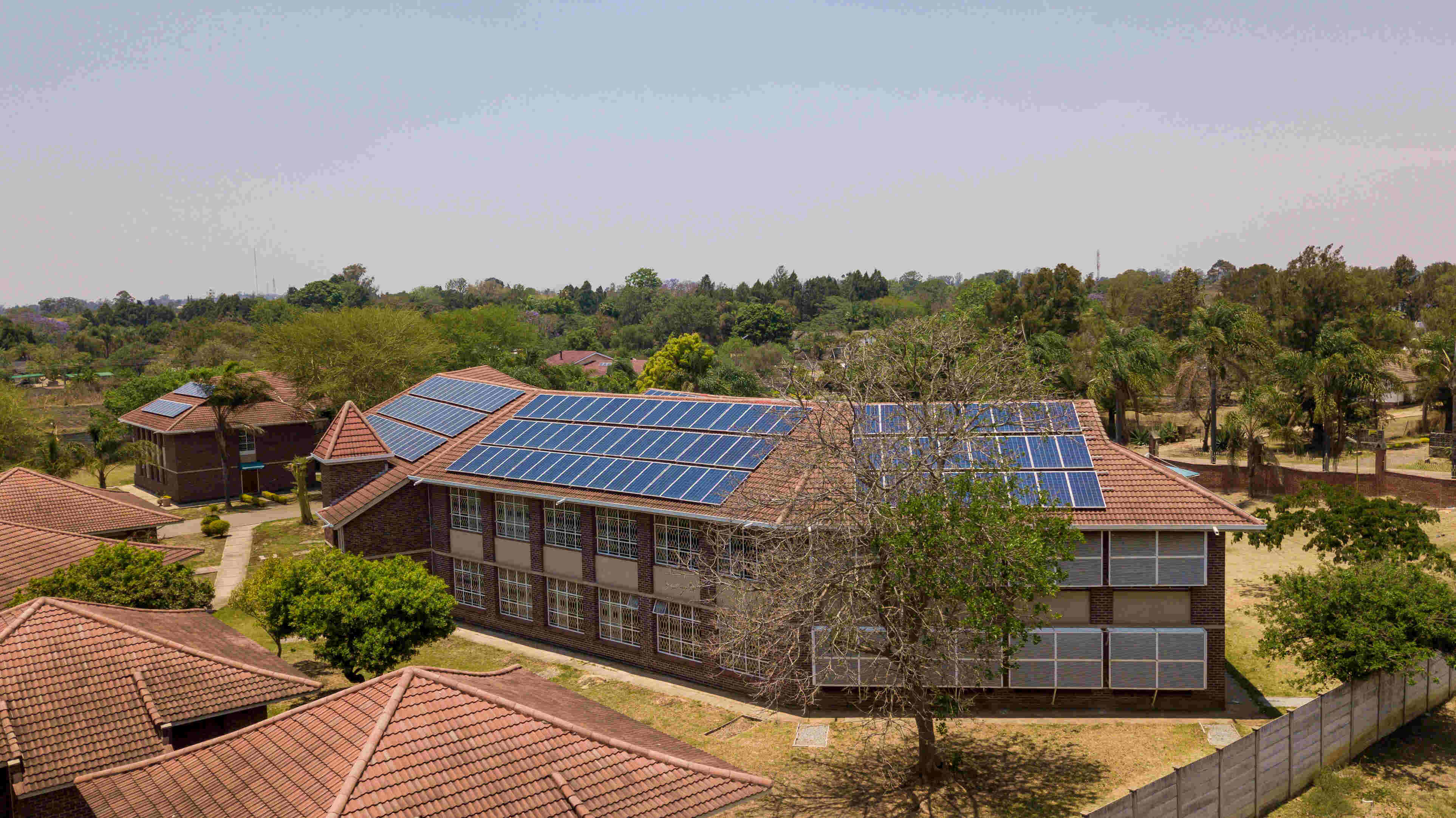 solar installation at Arupe Jesuit university